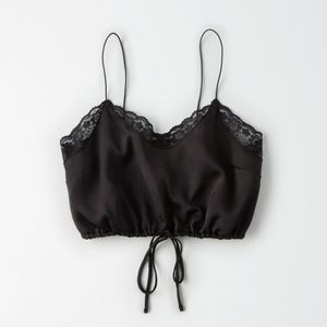 AE Bungee Satin Crop Top